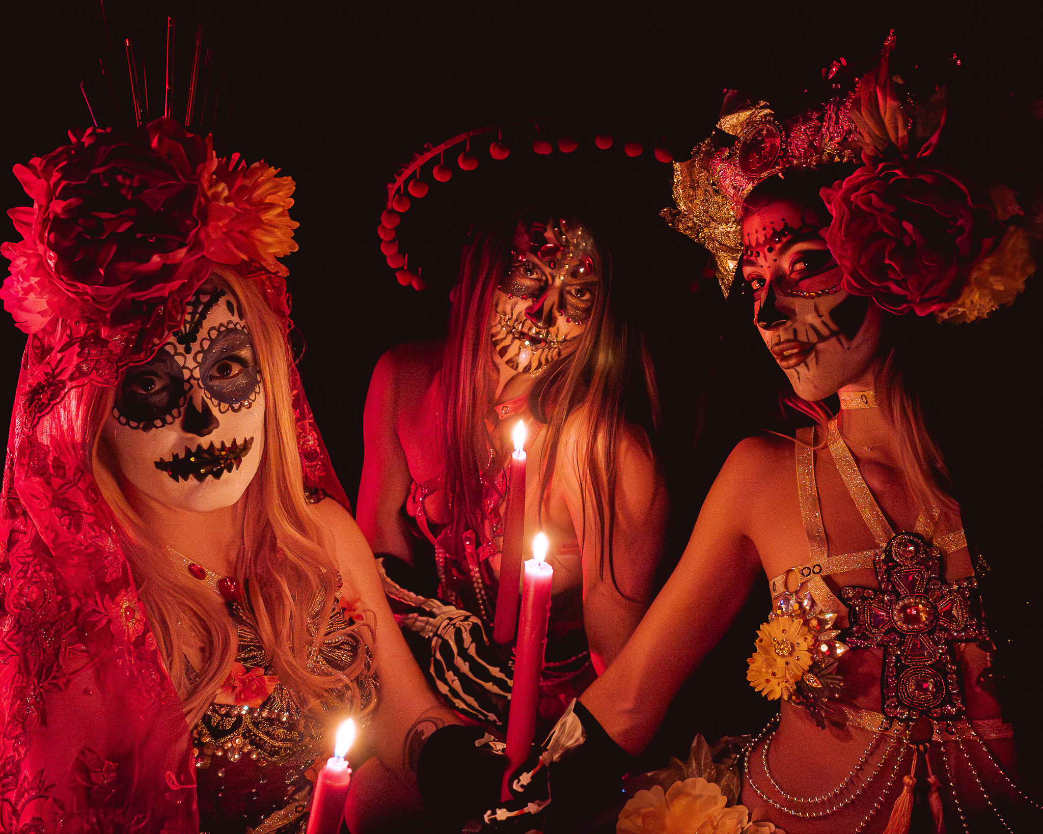 sized/day of the dead portrait